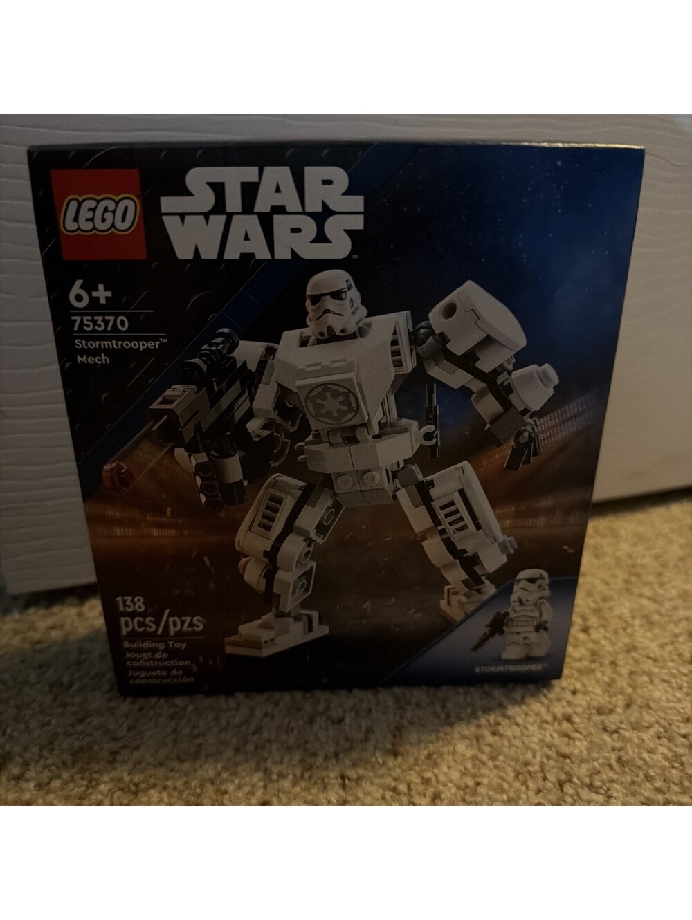 LEGO 75370 Star Wars Stormtrooper Mech Building Toy Set 138 Pcs Age 6+